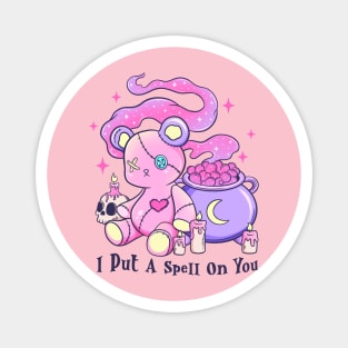 Cute ghost Halloween I put a spell on you Magnet